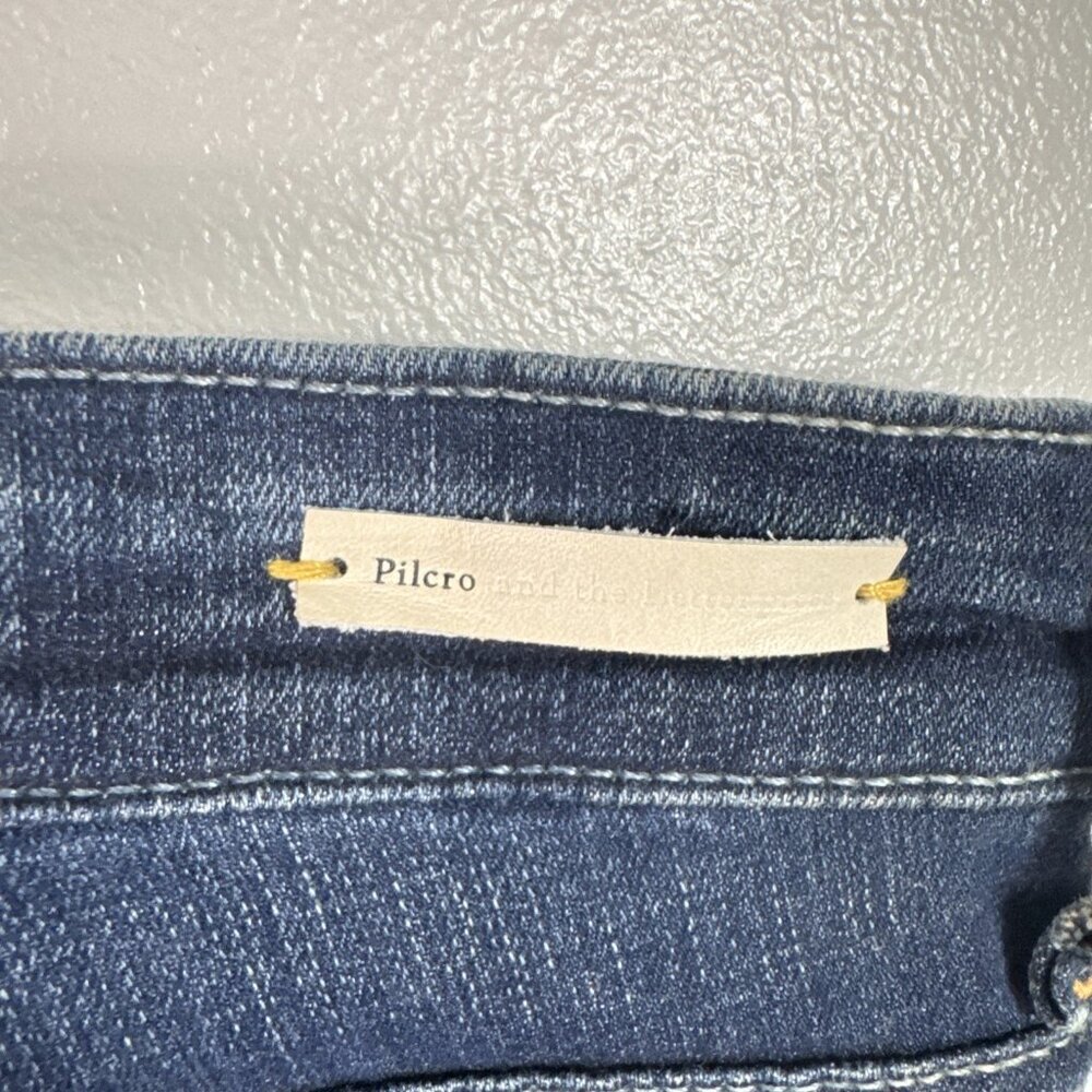 Anthropologie Pilcro and the Letterpress Women's 30 Stet Fit Blue Jeans 33" - Picture 11 of 16